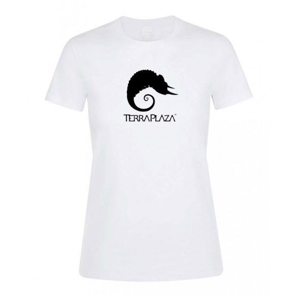 TerraPlaza simple logo fehér női póló