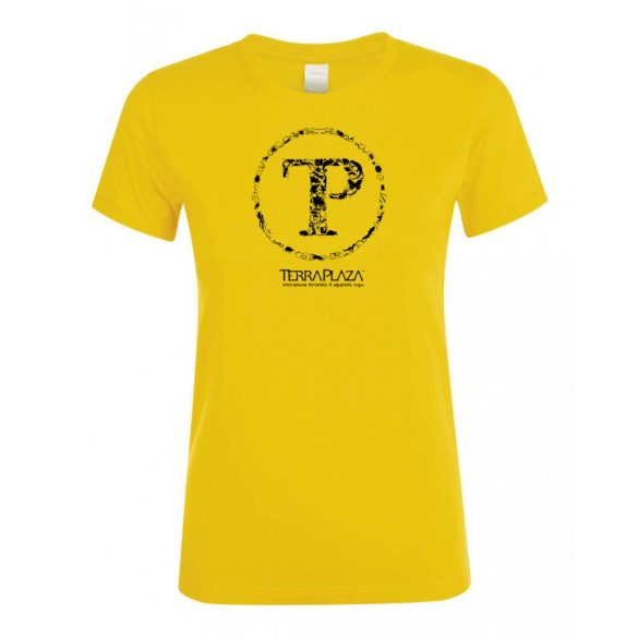 TerraPlaza kör logo gold női póló