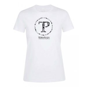 TerraPlaza kör logo white női póló