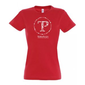 TerraPlaza kör logo red női póló