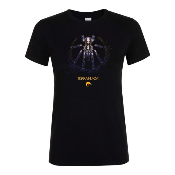 Poecilotheria metallica XXX7 yellow logo black női póló