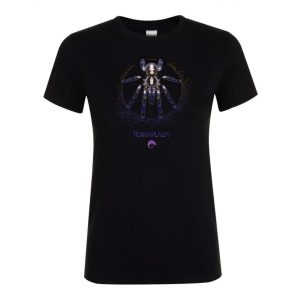 Poecilotheria metallica XXX7 purple logo black női póló