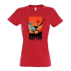 Raptor keeper red női póló