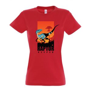 Raptor keeper red női póló