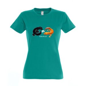 Leopárdgekkók emerald női póló