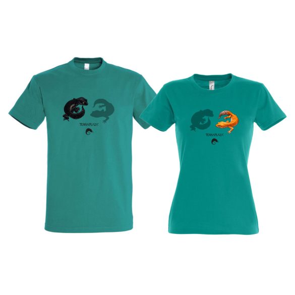 Leopárdgekkók emerald páros póló