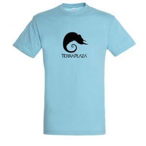 TerraPlaza simple black logo atoll blue férfi póló TerraPlaza simple black logo atoll blue férfi póló