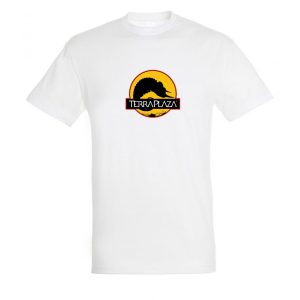 2019 október TerraPlaza logo fehér férfi póló