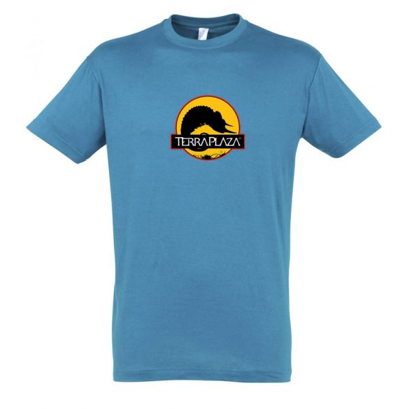 2019 október TerraPlaza logo aqua férfi póló