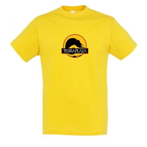 2019 október TerraPlaza logo gold férfi póló