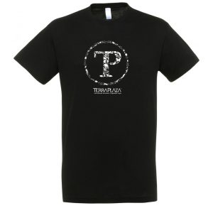 TerraPlaza kör fehér logo fekete férfi póló TerraPlaza kör fehér logo fekete férfi póló