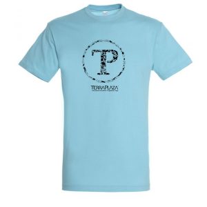 TerraPlaza kör logo atoll blue férfi póló