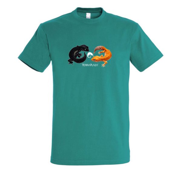 Leopárdgekkók emerald férfi póló