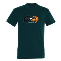 Leopárdgekkók petroleum blue férfi póló