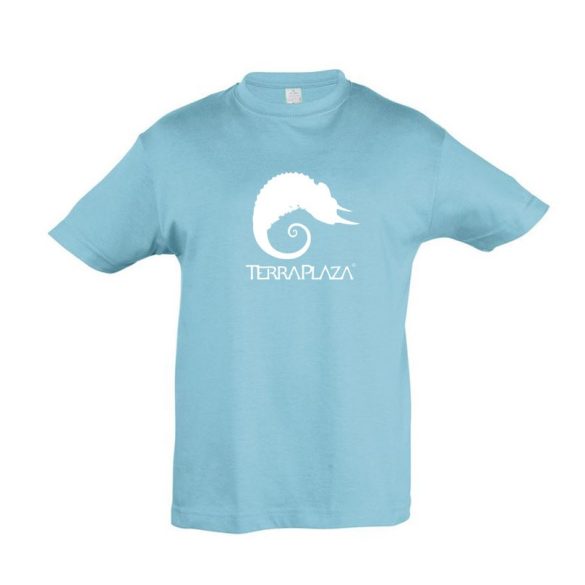 TerraPlaza simple logo atoll blue gyermek póló
