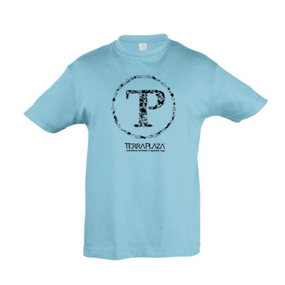 TerraPlaza kör fekete logo atoll blue gyermek póló