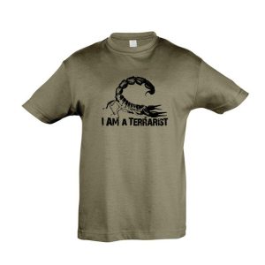I’m a terrarist scorpion army gyermek póló