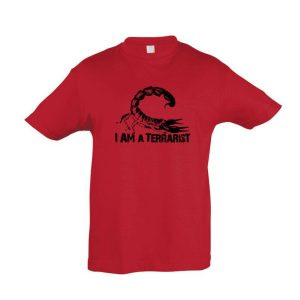 I’m a terrarist scorpion red gyermek póló