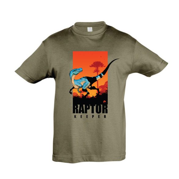 Raptor keeper army gyermek póló