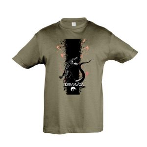Varánusz army színű gyermek póló