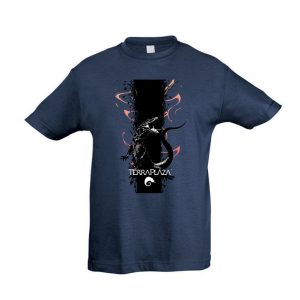 Varánusz denim színű gyermek póló