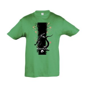 Varánusz kelly green színű gyermek póló