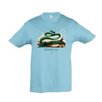 Ahaetulla prasina atoll blue színű gyermek póló