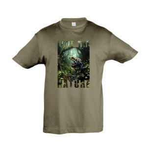 Ranitomeya army színű gyermek póló