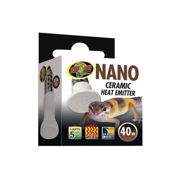 ZooMed Nano Ceramic Heat Emitter, infravörös tartományú terrárium melegítő izzó 40 W