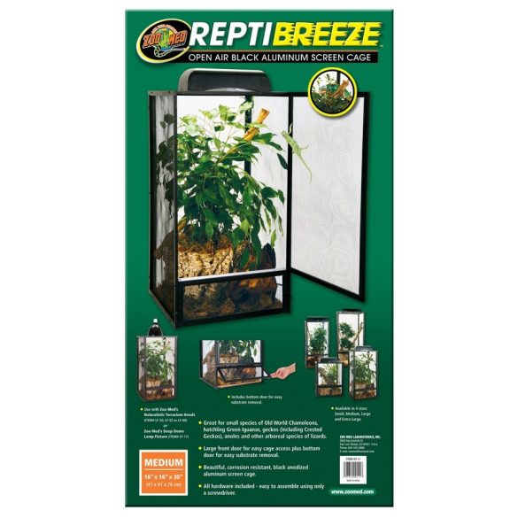 ZooMed ReptiBreeze Alum Screen Cage 40 x 40 x 76 cm