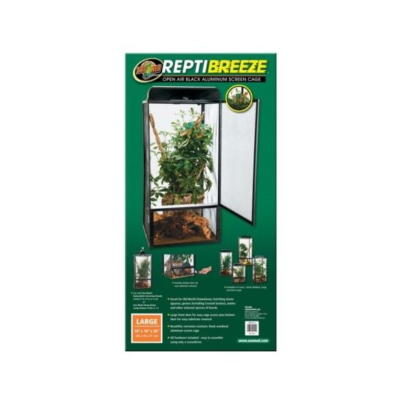 ZooMed ReptiBreeze Alum Screen Cage 46 x 46 x 92 cm