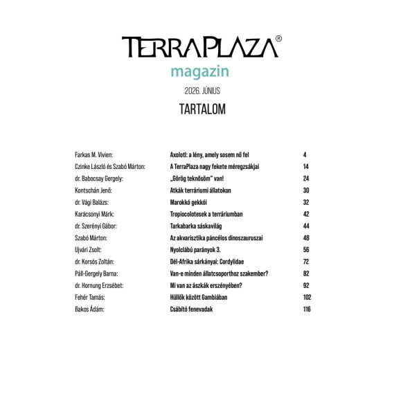 TerraPlaza magazin III. évfolyam 1. szám